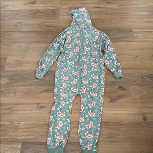 Wild Rich Kids adult onesie pajamas Chip and Dale with hood Disney Christmas